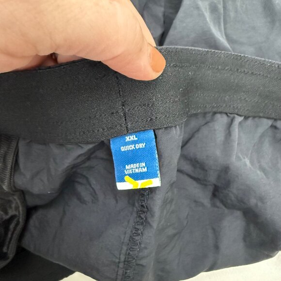 Old Navy Black Quick Dry 100% Nylon Board Swim Shorts Mens size XXL NEW - Picture 2 of 8
